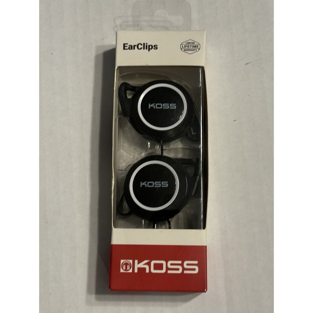 Koss KSC21K 50 Hz to 18 kHz 101 dB Stereo Black Sports Clip Headphone 4 ft.